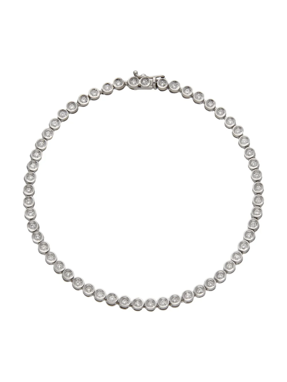 William May 18ct White Gold 1.00ct Diamond Tennis Bracelet