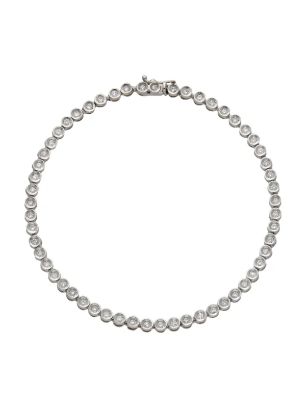 William May 18ct White Gold 1.00ct Diamond Tennis Bracelet