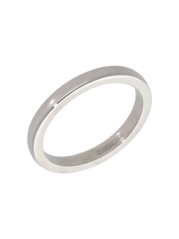 William May 18ct White Gold 2mm Wedding Band Ring
