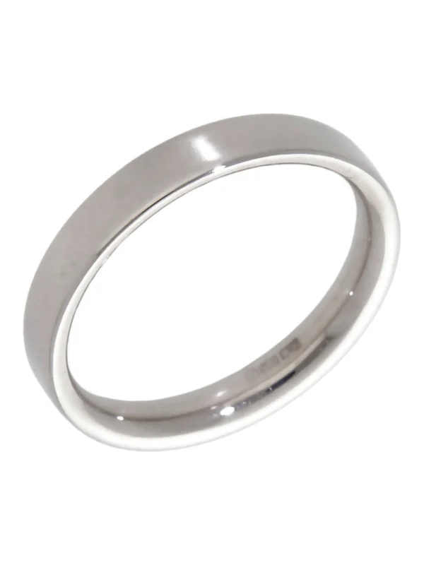 William May 18ct White Gold 3mm Wedding Band Ring