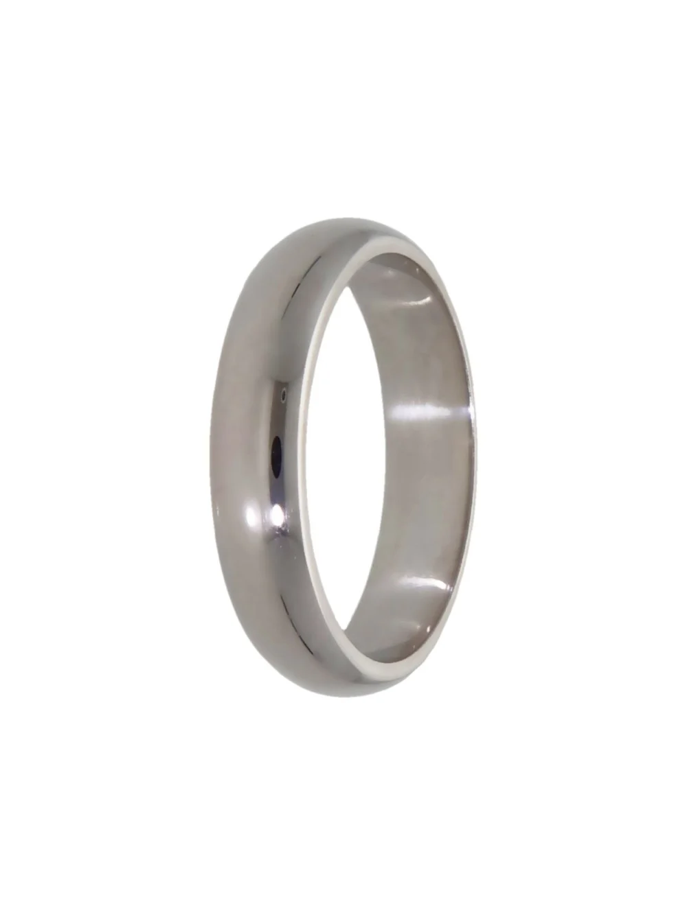 William May 18ct White Gold 4mm Wedding Band Ring, view 2