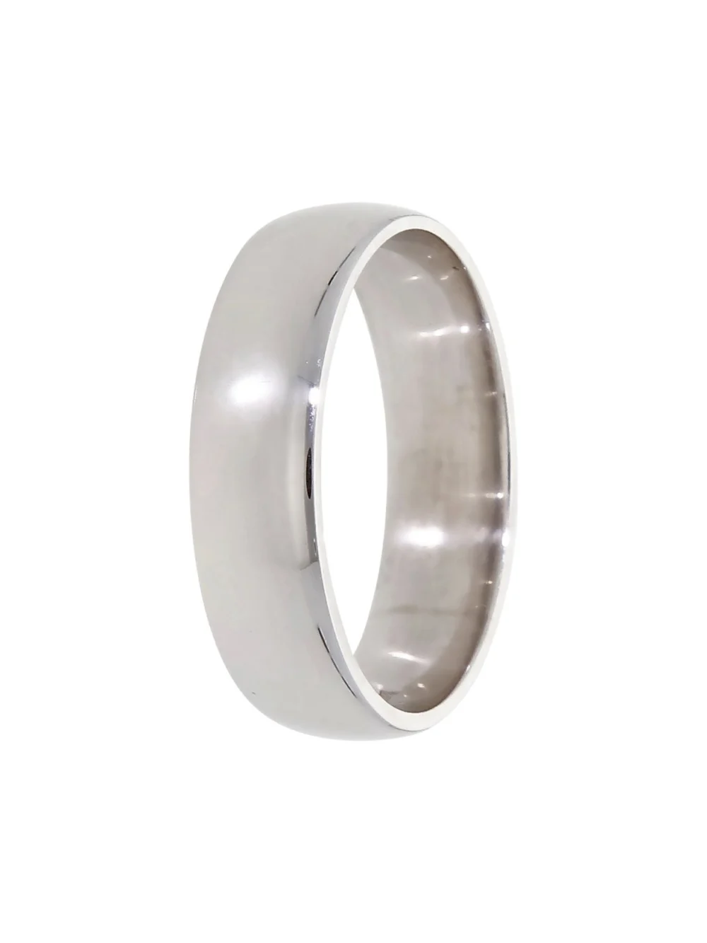 William May 18ct White Gold 5.5mm Wedding Band Ring, view 2