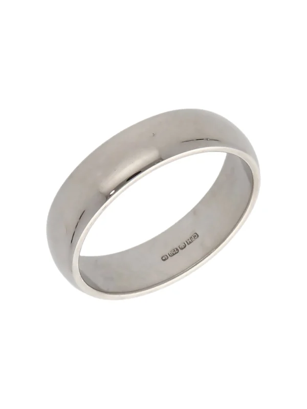 William May 18ct White Gold 5mm Wedding Band Ring
