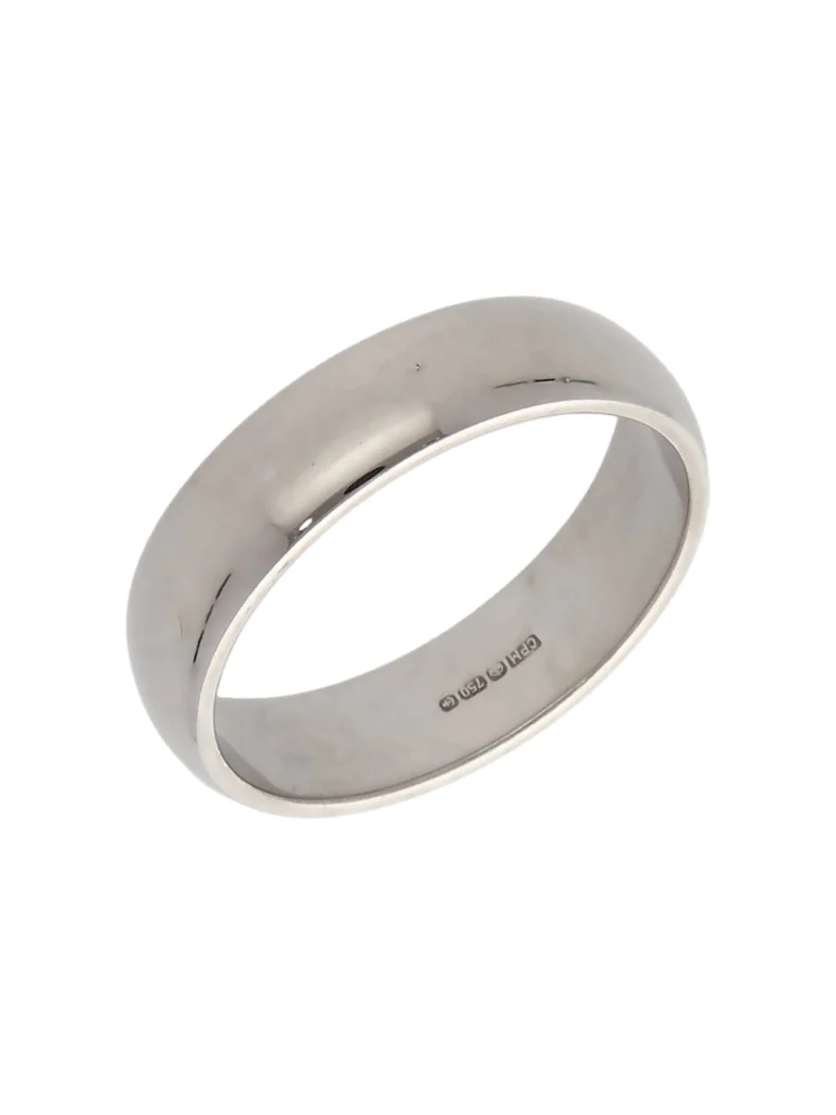 William May 18ct White Gold 5mm Wedding Band Ring