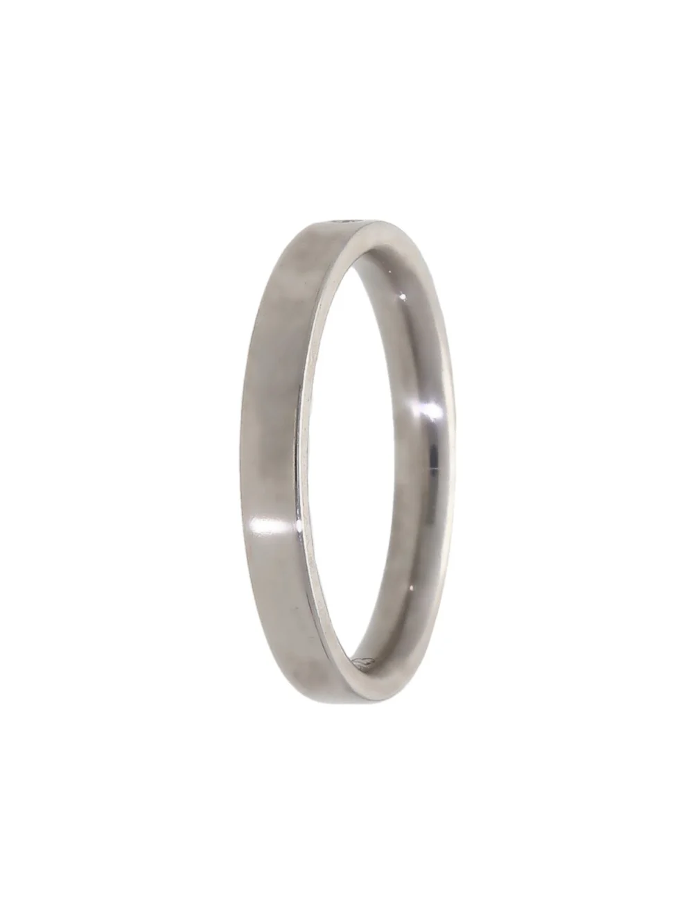 William May 18ct White Gold Diamond Set 2.5mm Wedding Band Ring, view 2