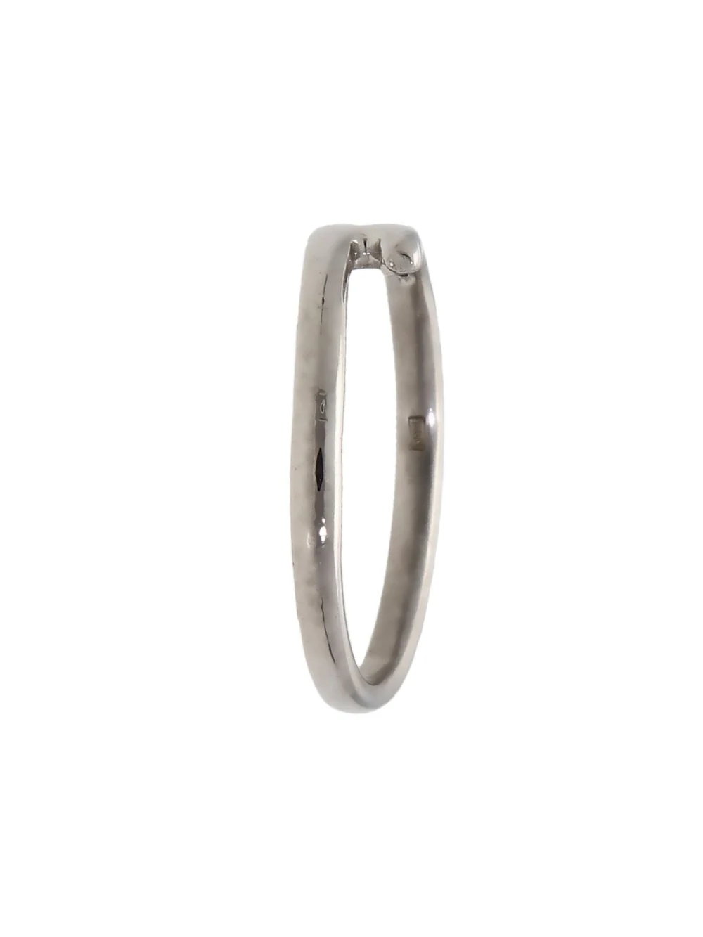 William May 18ct White Gold Diamond Set Crossover Twist Ring, view 2