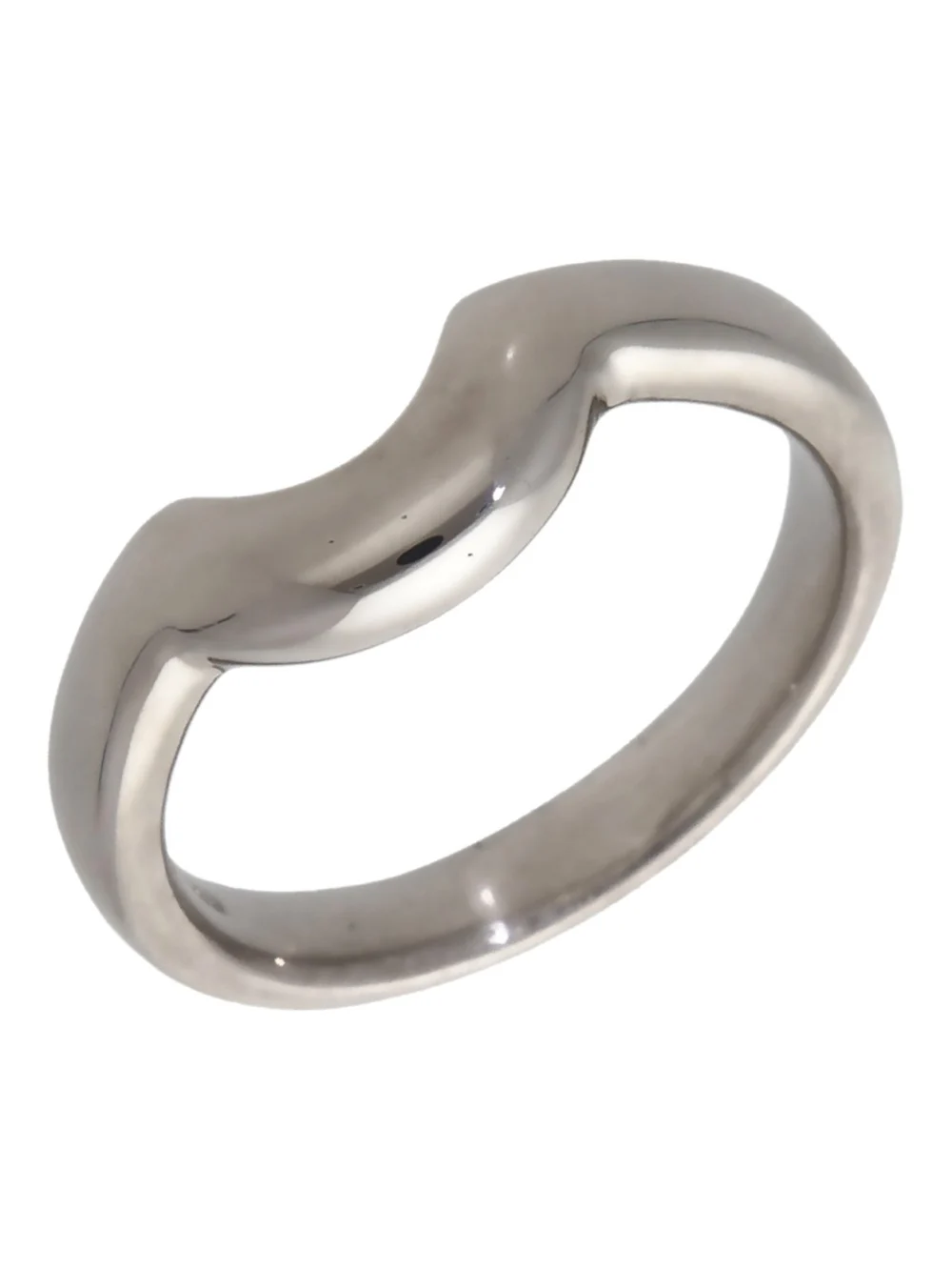 William May 18ct White Gold U-Shaped Band Ring