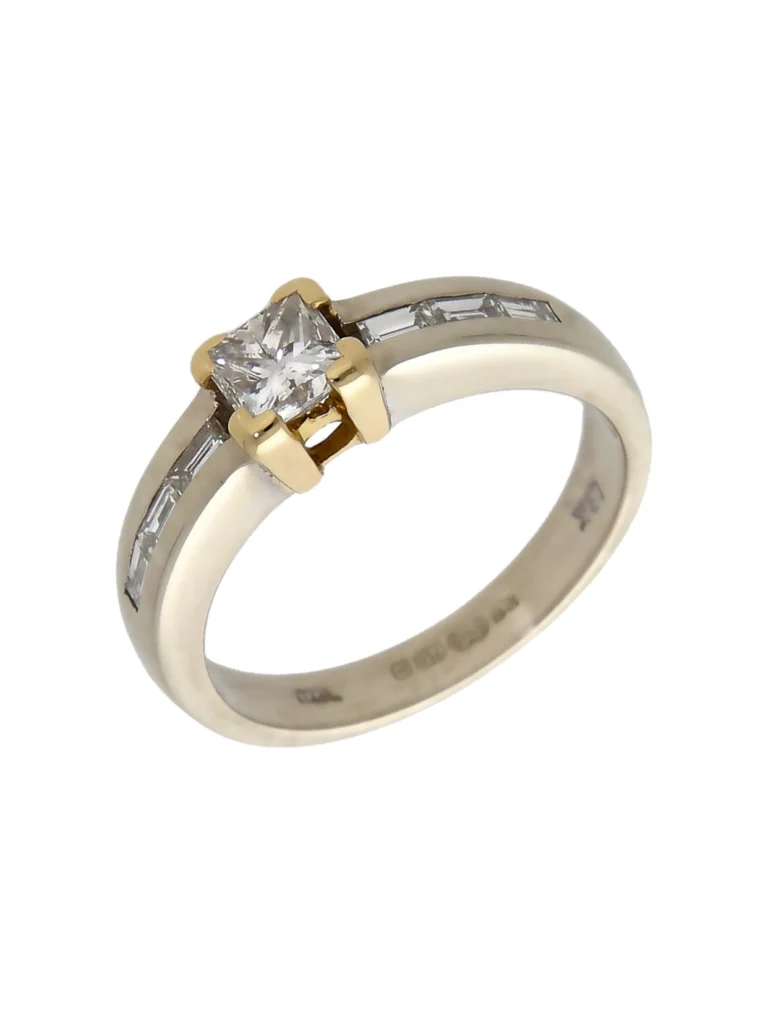 William May 18ct Yellow & White Gold 0.68ct Mixed Cut Diamond Ring