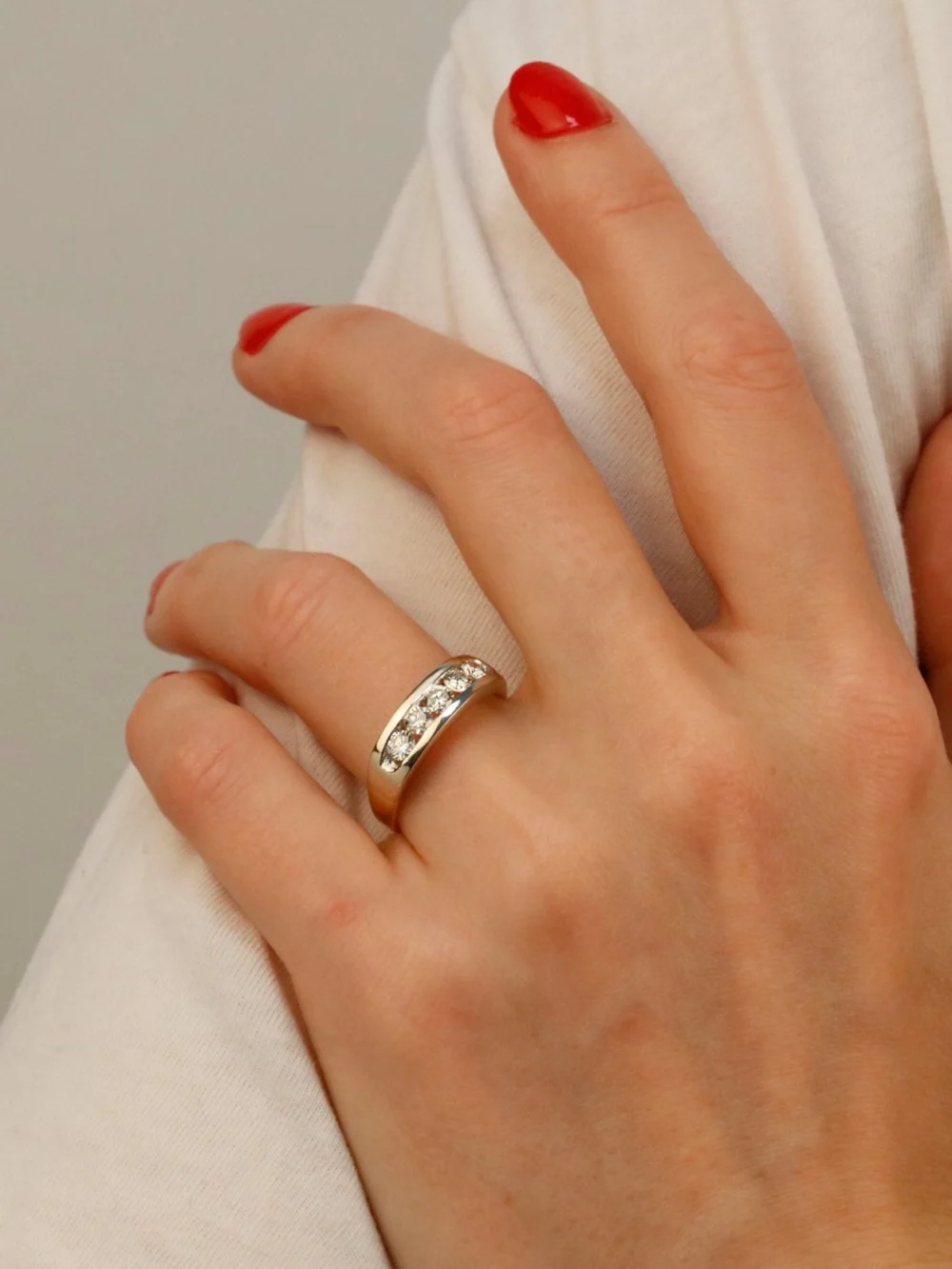 William May 18ct Yellow & White Gold 0.70ct Diamond Eternity Ring