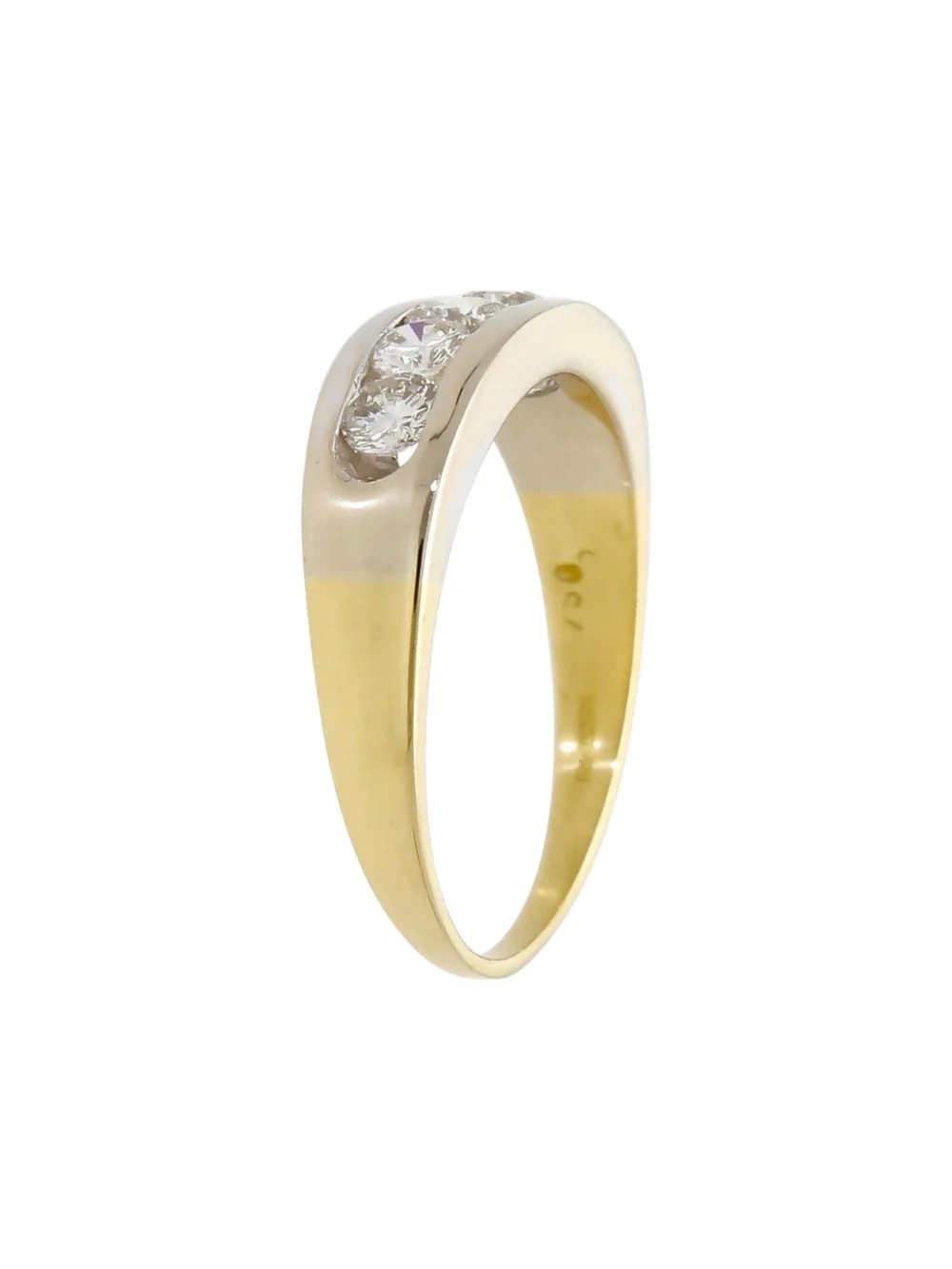 William May 18ct Yellow & White Gold 0.70ct Diamond Eternity Ring, view 3