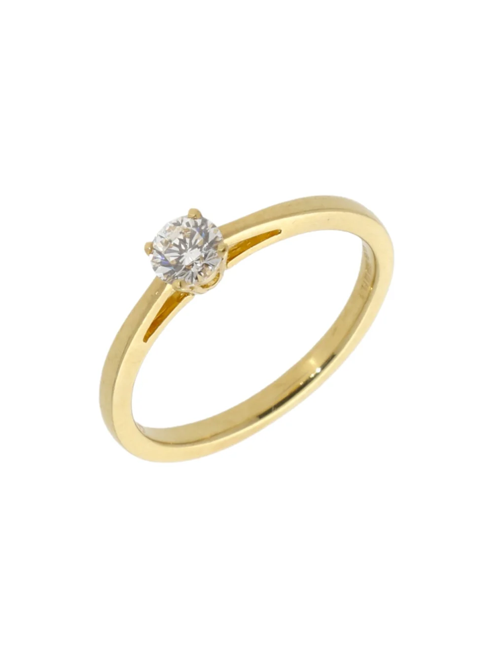 William May 18ct Yellow Gold 0.34ct Diamond Solitaire Ring
