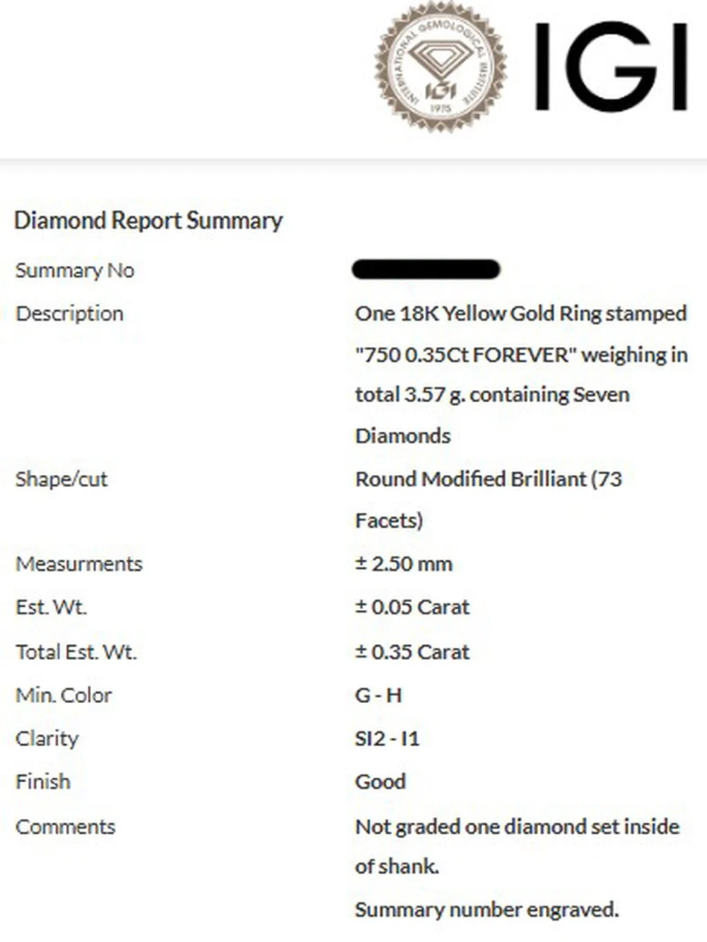 William May 18ct Yellow Gold 0.35ct Diamond Half Eternity Ring, view 3