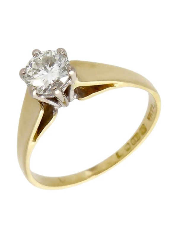 William May 18ct Yellow Gold 0.45ct Diamond Solitaire Ring