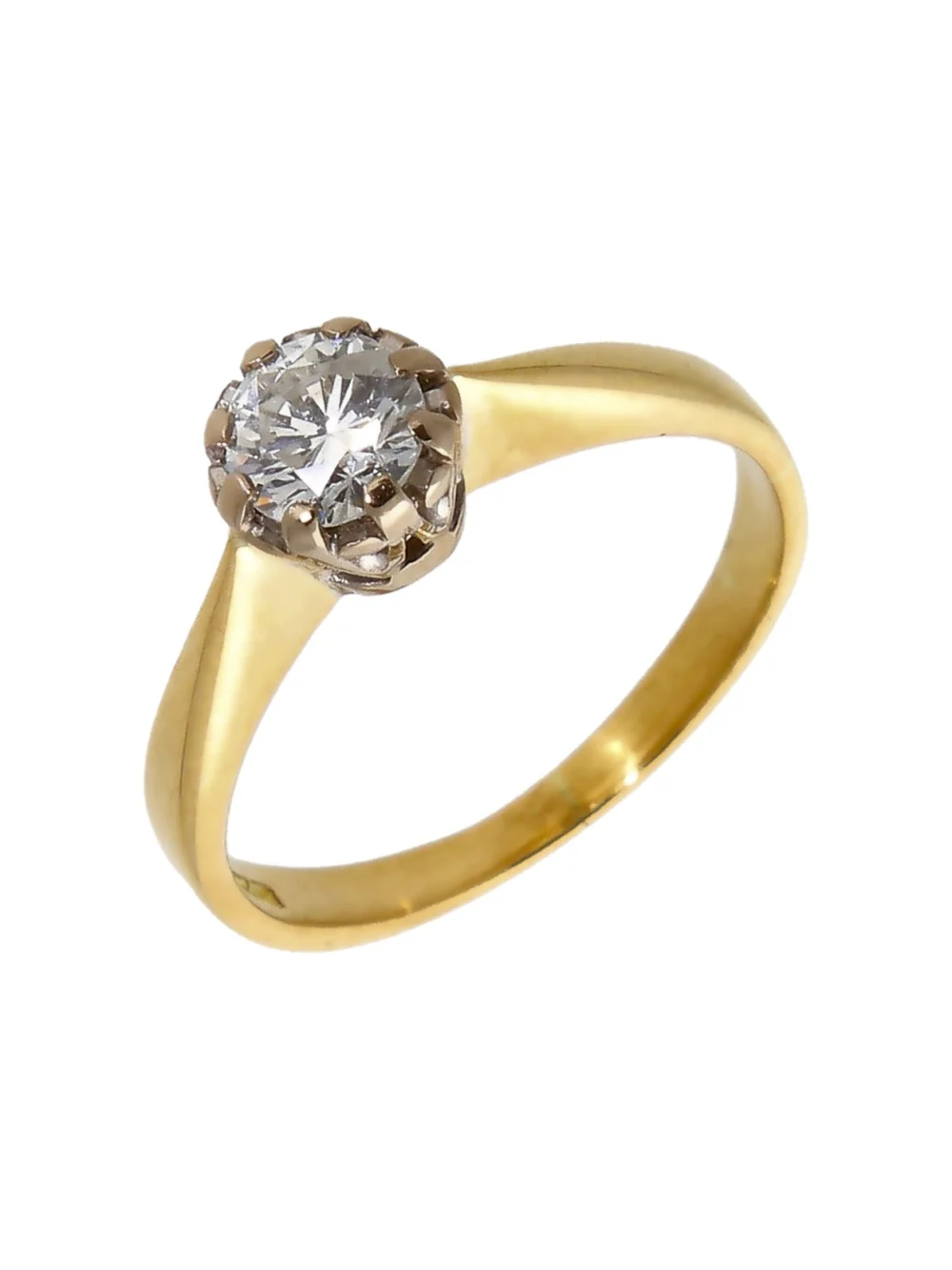 William May 18ct Yellow Gold 0.46ct Diamond Solitaire Ring