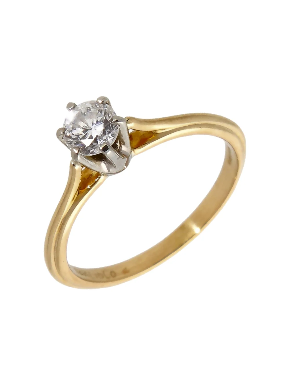 William May 18ct Yellow Gold 0.47ct Diamond Solitaire Ring