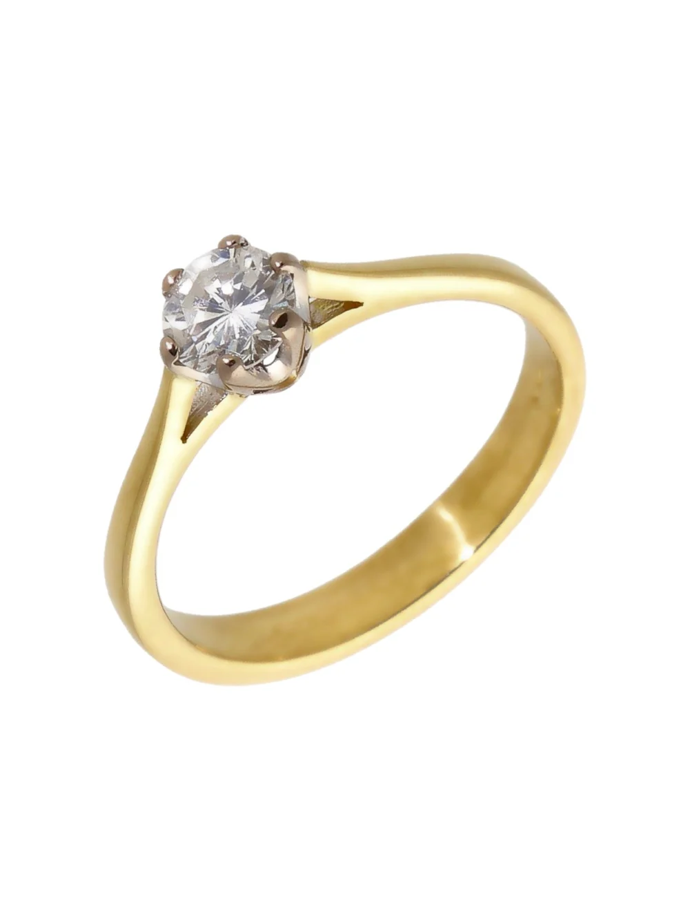 William May 18ct Yellow Gold 0.50 Carat Diamond Solitaire Ring
