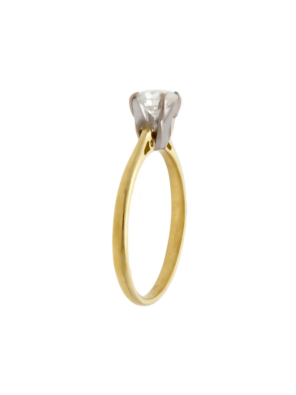 William May 18ct Yellow Gold 0.50ct Diamond Solitaire Ring, view 2