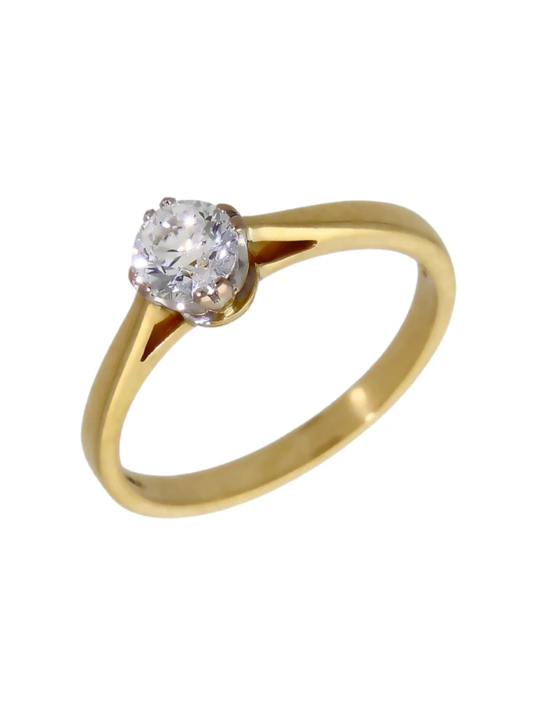 William May 18ct Yellow Gold 0.53ct Diamond Solitaire Ring