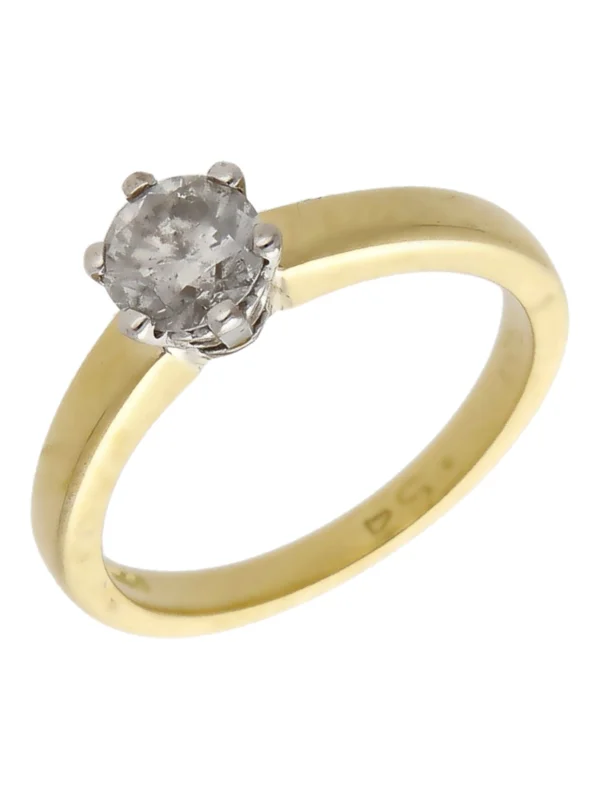William May 18ct Yellow Gold 0.54ct Diamond Solitaire Ring