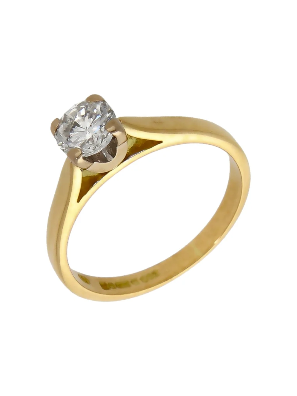 William May 18ct Yellow Gold 0.65ct Diamond Solitaire Ring