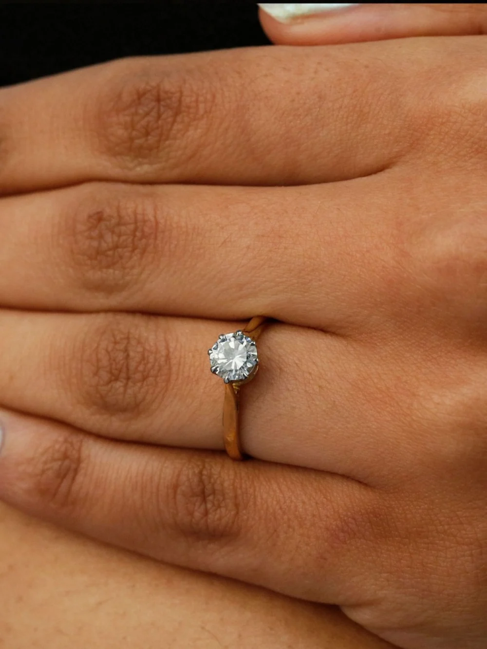 William May 18ct Yellow Gold 0.66ct Diamond Solitaire Ring