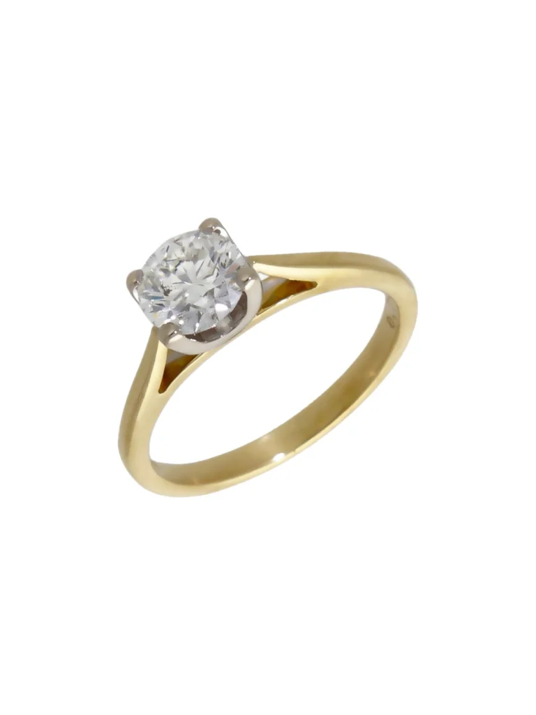 William May 18ct Yellow Gold 0.75ct Diamond Solitaire Ring