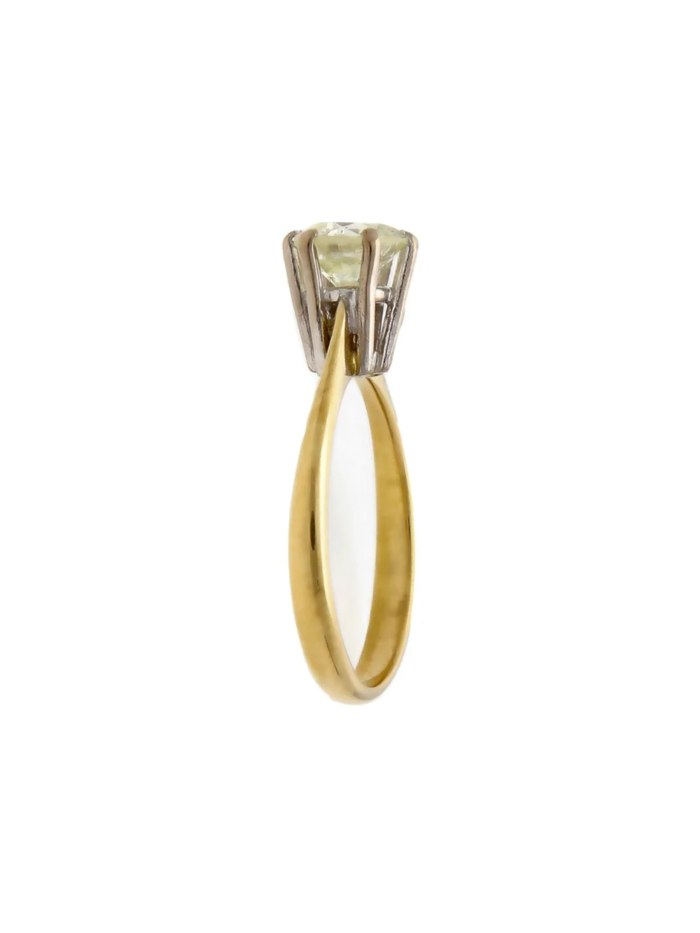 William May 18ct Yellow Gold 0.90ct Diamond Solitaire Ring, view 2