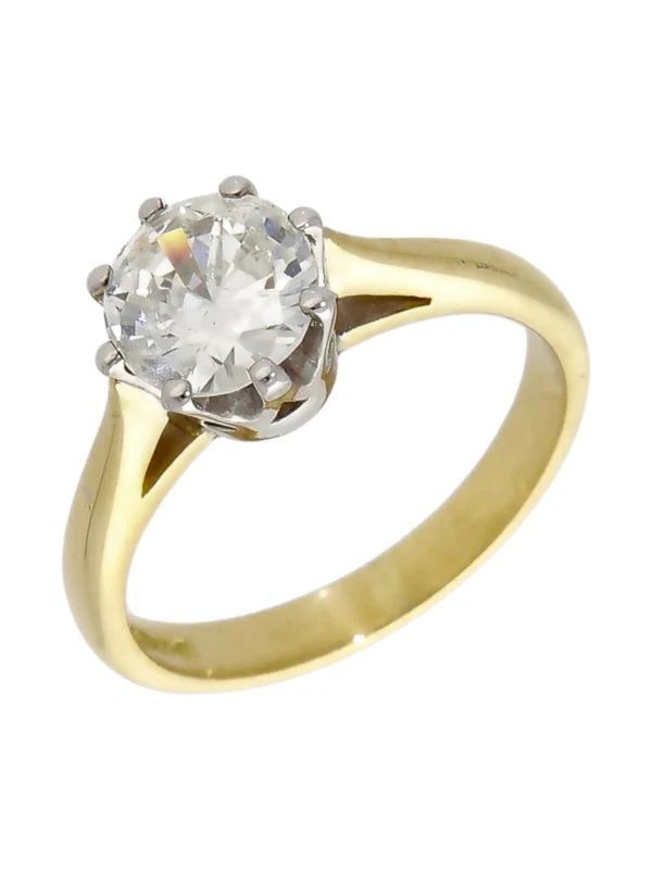 William May 18ct Yellow Gold 0.92ct Diamond Solitaire Ring