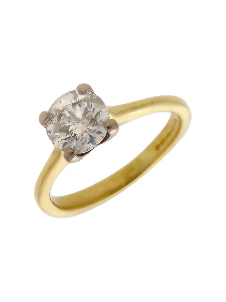 William May 18ct Yellow Gold 1.12ct Diamond Solitaire Ring