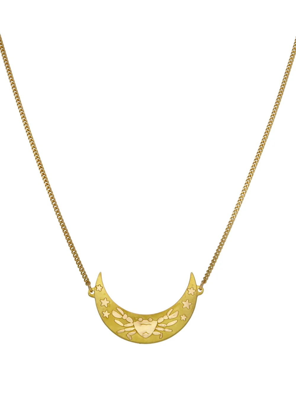 William May 18ct Yellow Gold 15" Cancer Crab Horoscope Necklace, view 2