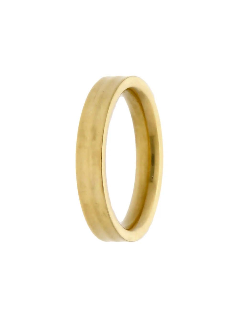 William May 18ct Yellow Gold 4mm Ridged Wedding Band Ring, view 2