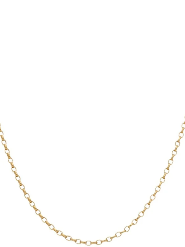 William May 9ct Gold 18 Inch Hollow Oval Belcher Link Chain Necklace