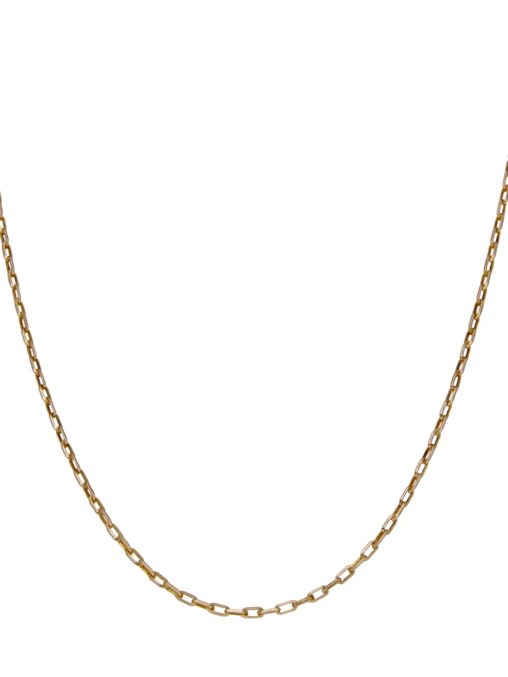 William May 9ct Gold 18.5" Diamond-Cut Belcher Chain Necklace