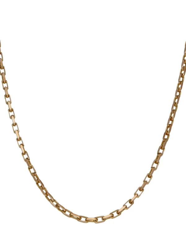William May 9ct Gold 19" Diamond-Cut Belcher Chain Necklace