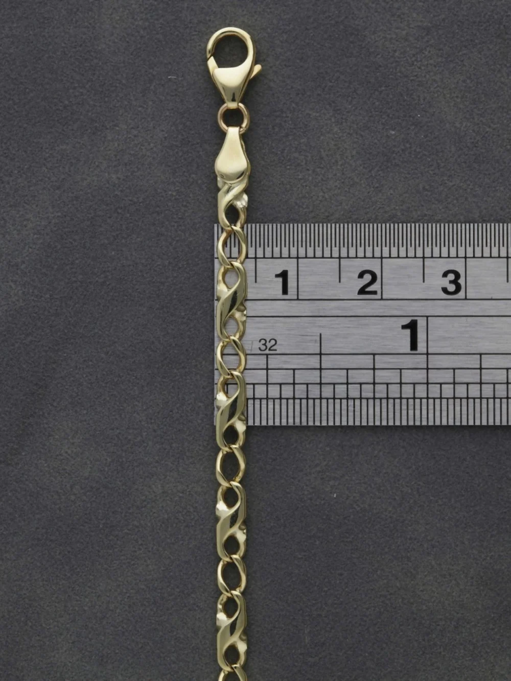 William May 9ct Gold 20" Infinity & Curb Link Chain Necklace, view 2