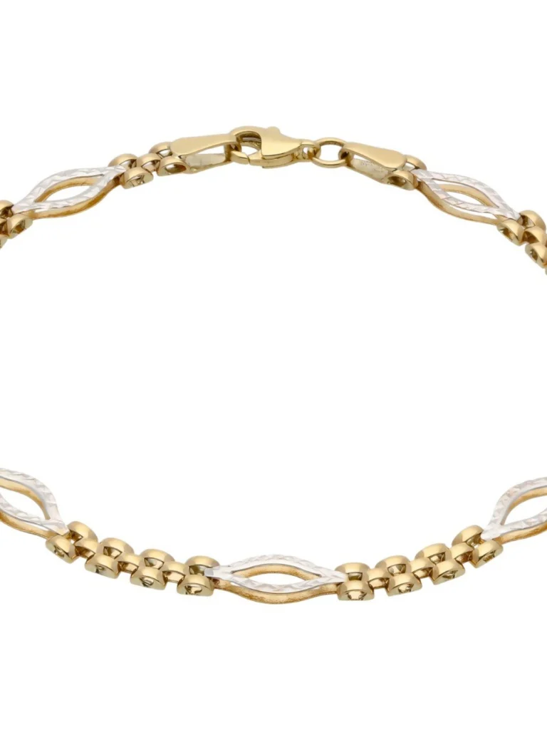 William May 9ct Gold Panther & Open Link Ladies Bracelet