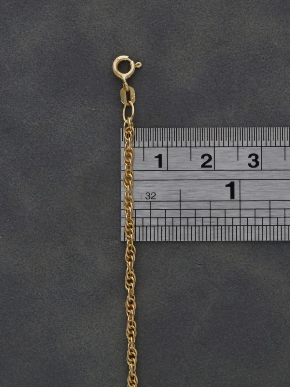 William May 9ct Gold Patterned Oval Locket & Chain Necklace, view 3