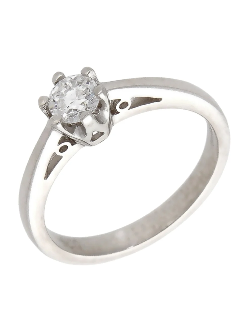 William May 9ct White Gold 0.25ct Diamond Solitaire Ring