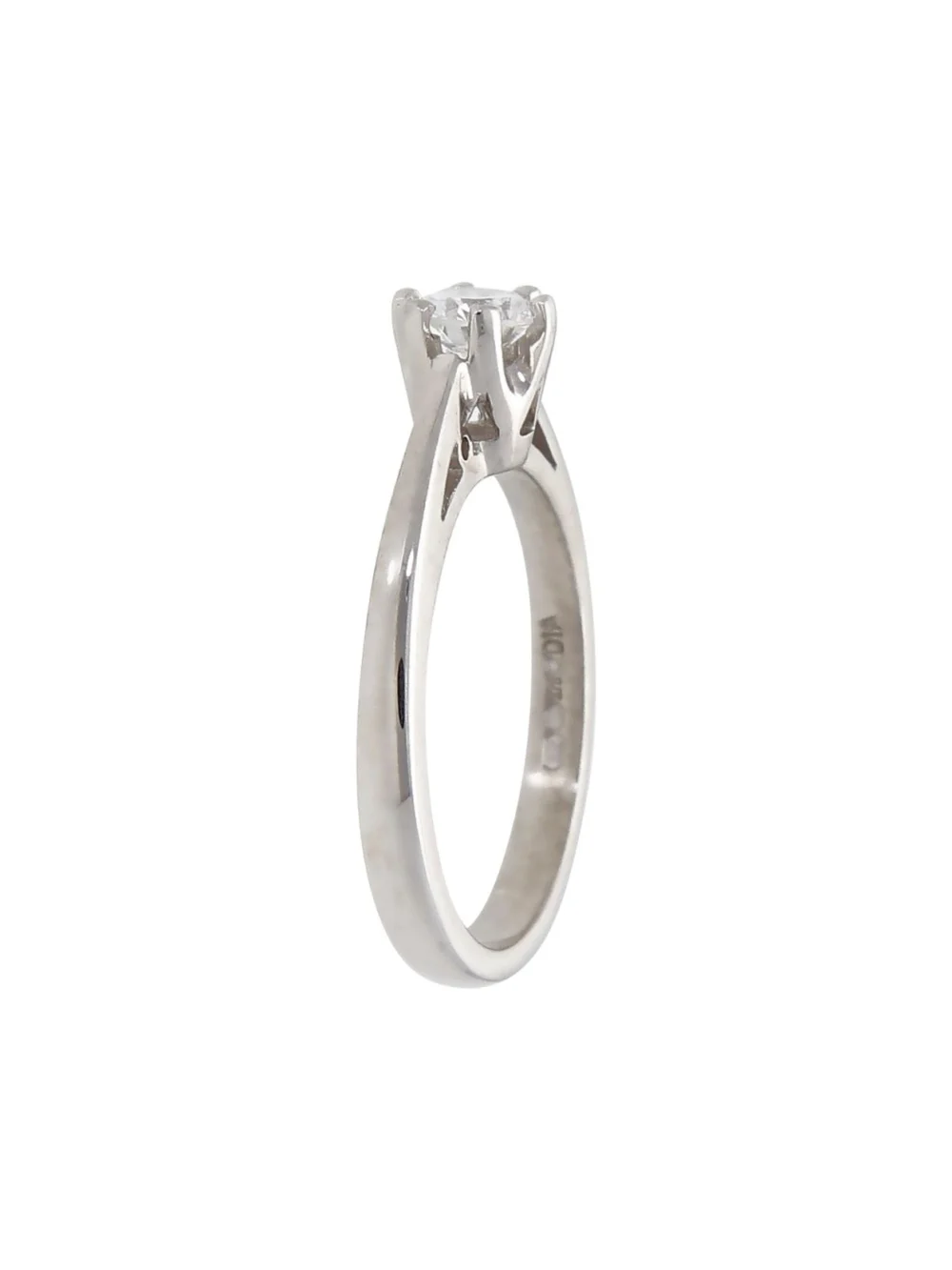 William May 9ct White Gold 0.25ct Diamond Solitaire Ring, view 2