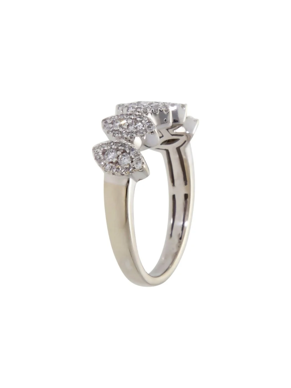 William May 9ct White Gold 0.50ct Diamond Fancy Dress Ring, view 2