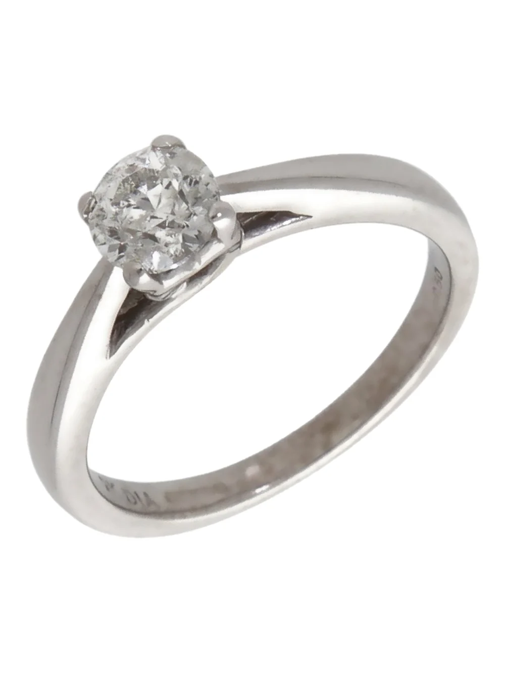 William May 9ct White Gold 0.50ct Diamond Solitaire Ring