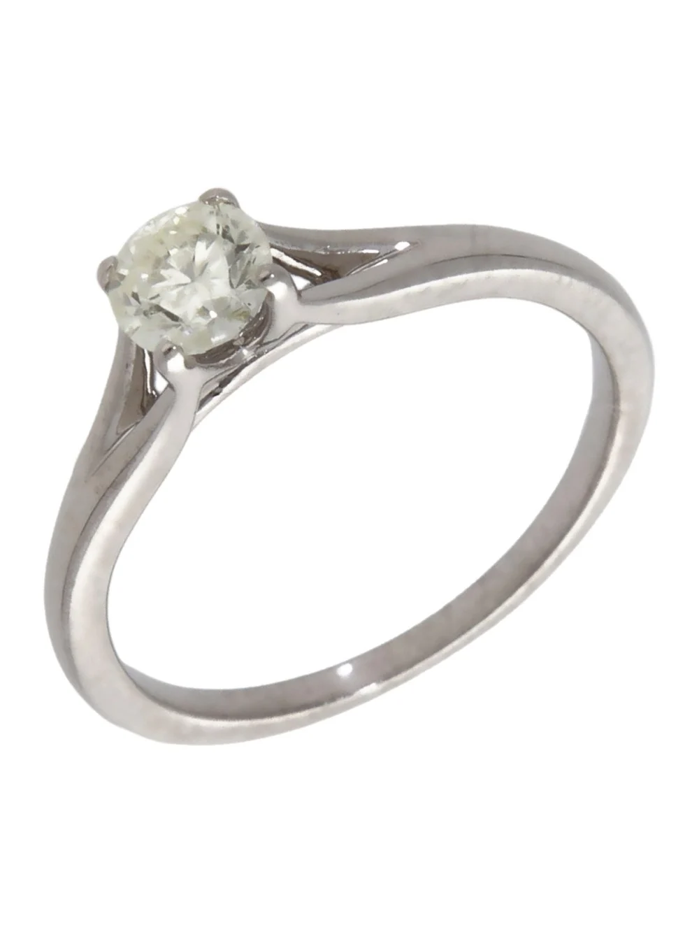 William May 9ct White Gold 0.52ct Diamond Solitaire Ring