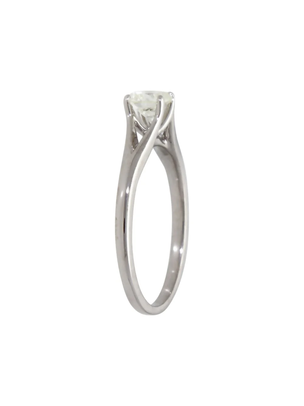 William May 9ct White Gold 0.52ct Diamond Solitaire Ring, view 2