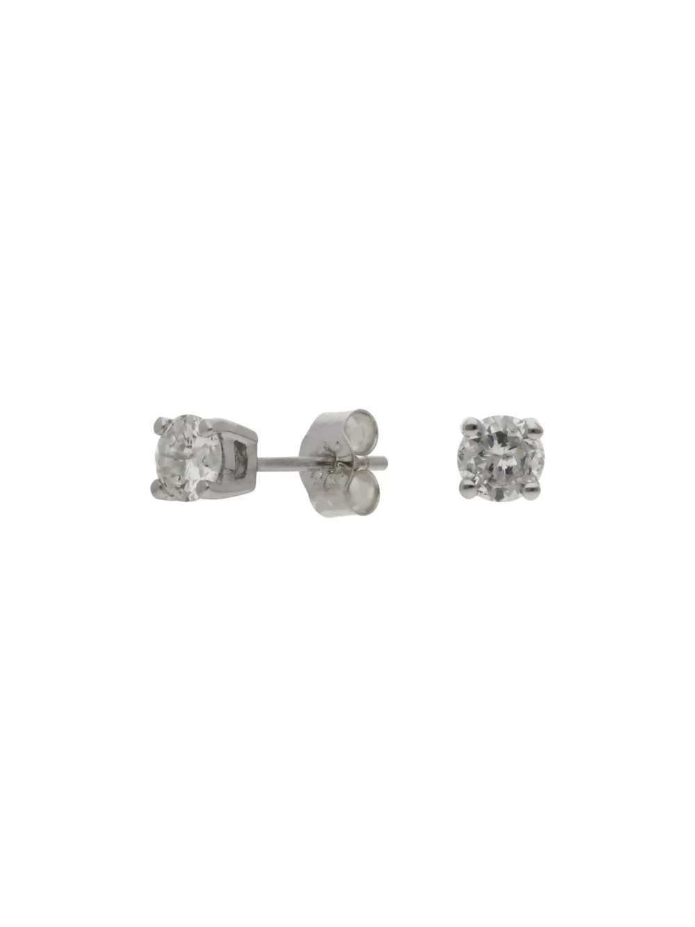 William May 9ct White Gold 0.58ct Diamond Stud Earrings