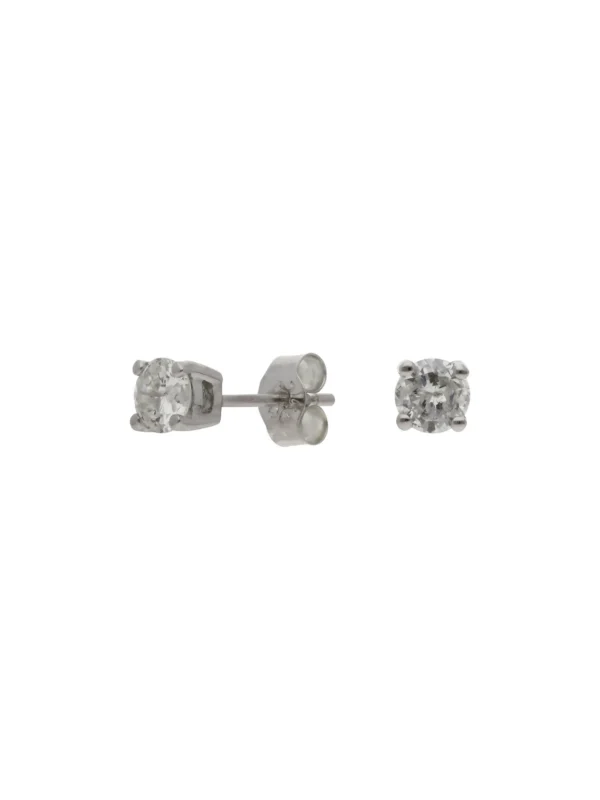 William May 9ct White Gold 0.58ct Diamond Stud Earrings