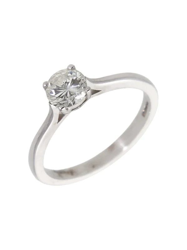 William May 9ct White Gold 0.63 Carat Diamond Solitaire Ring