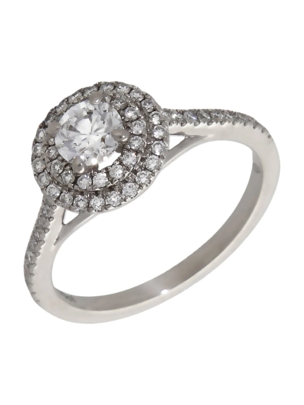 William May 9ct White Gold 0.70ct Lab Grown Diamond Halo Ring