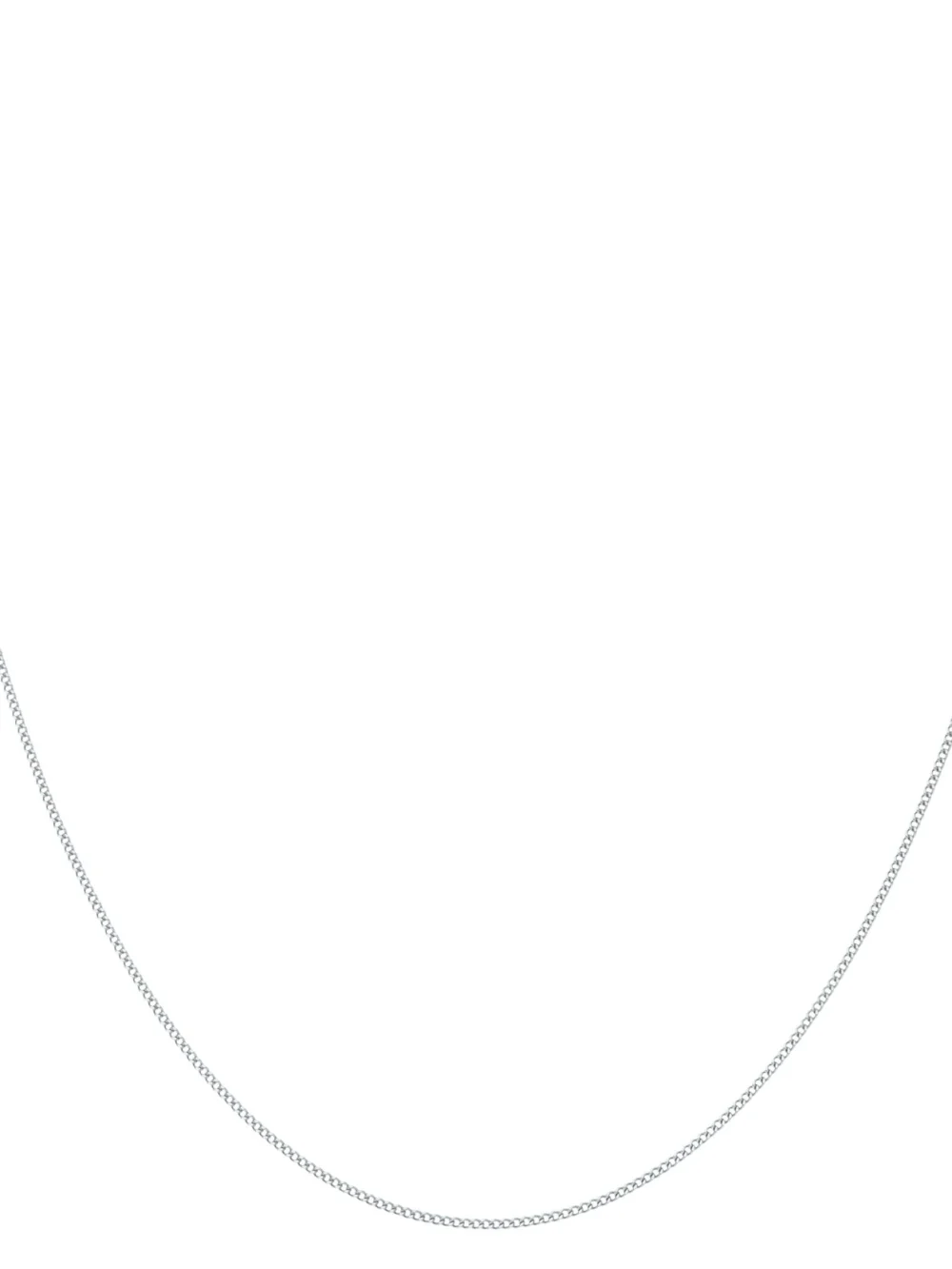 William May 9ct White Gold 18 Inch Curb Chain Necklace