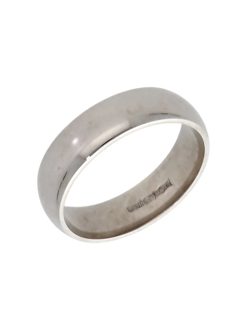 William May 9ct White Gold 6mm Wedding Band Ring