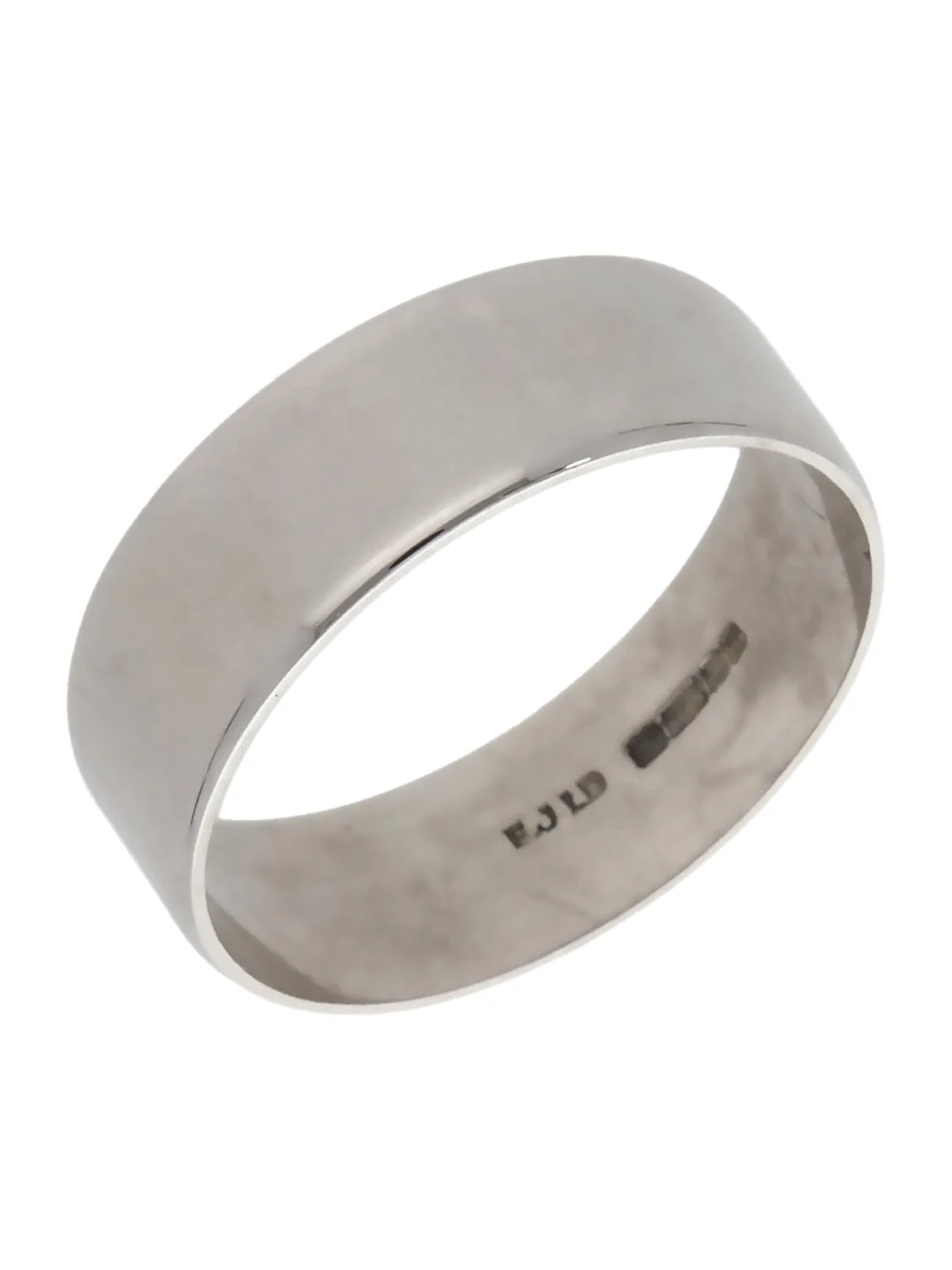 William May 9ct White Gold 7mm Wedding Band Ring